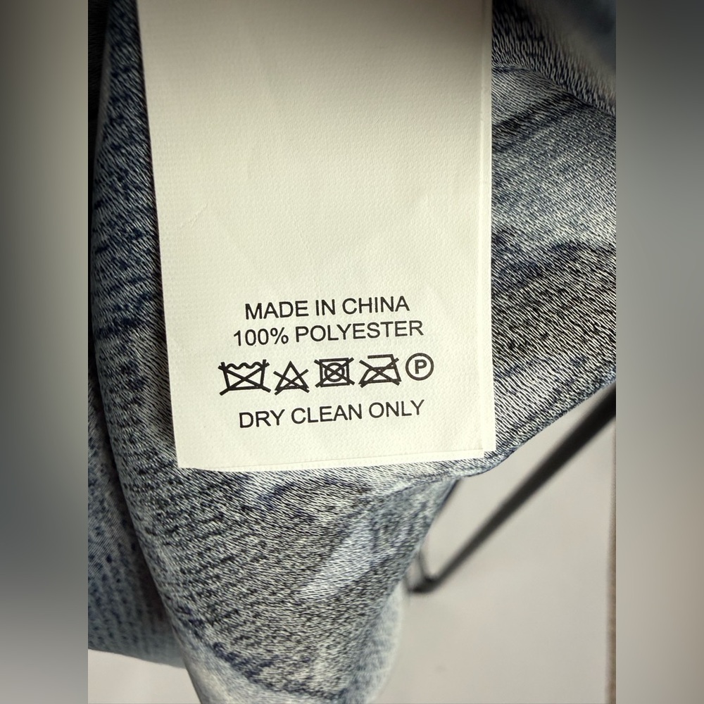 Kate Spade Night Rose Crepe Dress Size 4 NWT Navy Floral Bell Sleeve A-Line - Picture 9 of 9